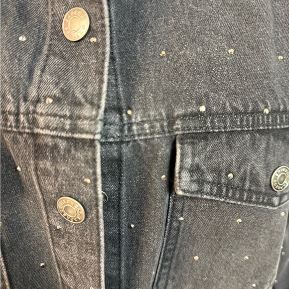 Express Gray Denim Jacket - Picture 3 of 9
